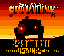 Super Battletank - War in the Gulf Title Screen